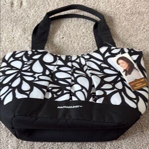 Rachael Ray Black and White Floral meal bag